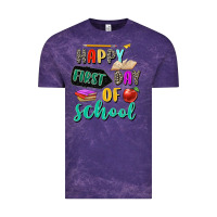 Cloud Purple happy first day of school Vintage Tee - Zillion Design Studio