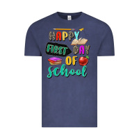 Vintage Denim happy first day of school Vintage Tee - Zillion Design Studio