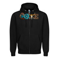 Black western love Zipper Hoodie - AdoDesignShop