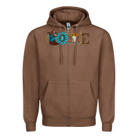 Chestnut western love Zipper Hoodie - AdoDesignShop