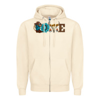 Sandshell western love Zipper Hoodie - AdoDesignShop