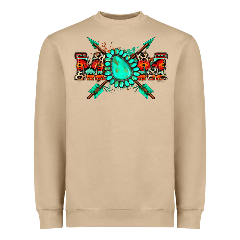 Aztec Mom Heavyweight Sweatshirt by Zillion Design Studio | Teevron