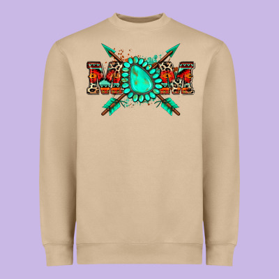 Aztec Mom Heavyweight Sweatshirt Designed By Zillion Design Studio