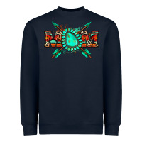 Navy aztec mom Heavyweight Sweatshirt - Zillion Design Studio