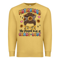 Motherhood The Perfect Mix Of Chaos And Love Premium Sweatshirt | Teevron