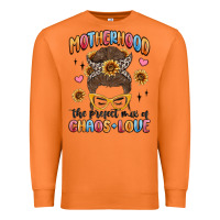 Carrot motherhood the perfect mix of chaos and love Premium Sweatshirt - MaliasSmallBusiness