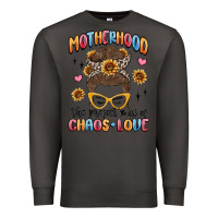 Smoke motherhood the perfect mix of chaos and love Premium Sweatshirt - MaliasSmallBusiness
