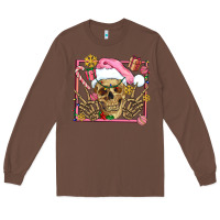 Chestnut pink christmas skeleton Long Sleeve Tee - AdoDesignShop