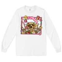 White pink christmas skeleton Long Sleeve Tee - AdoDesignShop