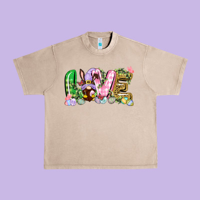 Love Easter Gnome Easter Day Urban Heavy Tee Designed By Cowgirlartshop