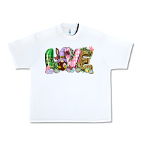 White Love Easter gnome Easter Day Urban Heavy Tee - CowGirlArtShop