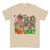 Mushroom mardi gras dead inside but lucky  with skeleton Classic Tee - AdoDesignShop