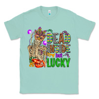 Seafoam mardi gras dead inside but lucky  with skeleton Classic Tee - AdoDesignShop