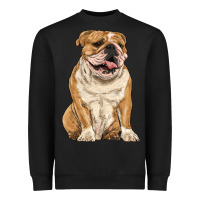 Black english bulldog Heavyweight Sweatshirt - RanaPortraitStore