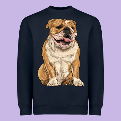 English Bulldog Heavyweight Sweatshirt Designed By Ranaportraitstore