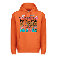 Carrot caregiver because nurses need heroes Premium Hoodie - LillyAllenDesigns