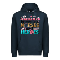 Navy caregiver because nurses need heroes Premium Hoodie - LillyAllenDesigns