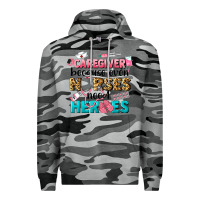 Slate Camo caregiver because nurses need heroes Premium Hoodie - LillyAllenDesigns