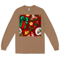 Toasted Coconut christmas snow globe seamless pattern Long Sleeve Tee - BundleAndBundleShop