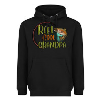 Black reel cool  grandpa Heavyweight Hoodie - MaliasSmallBusiness