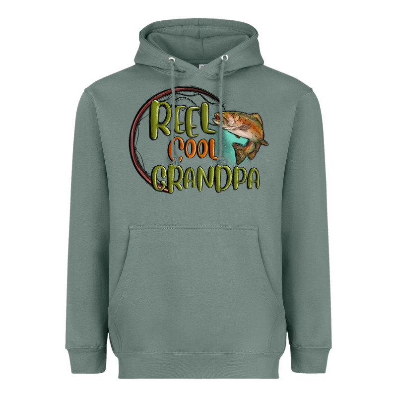 Reel Cool  Grandpa Heavyweight Hoodie by MaliasSmallBusiness | Teevron