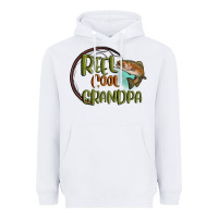 White reel cool  grandpa Heavyweight Hoodie - MaliasSmallBusiness