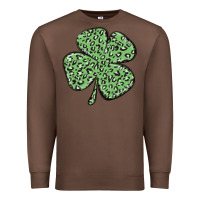 Chestnut leopard shamrock Premium Sweatshirt - MaliasSmallBusiness