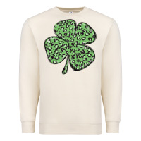 Sandshell leopard shamrock Premium Sweatshirt - MaliasSmallBusiness