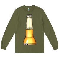 Army Green yellow beer bottle Long Sleeve Tee - AdoDesignShop