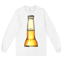 White yellow beer bottle Long Sleeve Tee - AdoDesignShop