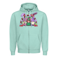 Seafoam easter gnomes rainbow Zipper Hoodie - Artiststas