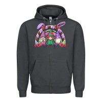Smoke easter gnomes rainbow Zipper Hoodie - Artiststas