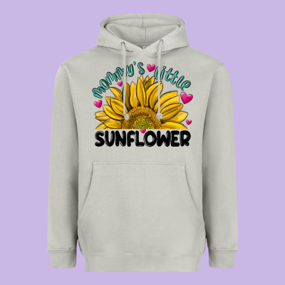 Mommy' S Little Sunflower Heavyweight Hoodie Designed By Maliassmallbusiness