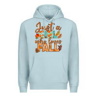 Blue Mist just a girl who loves fall Premium Hoodie - BundleAndBundleShop