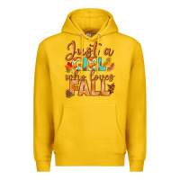 Just A Girl Who Loves Fall Premium Hoodie | Teevron