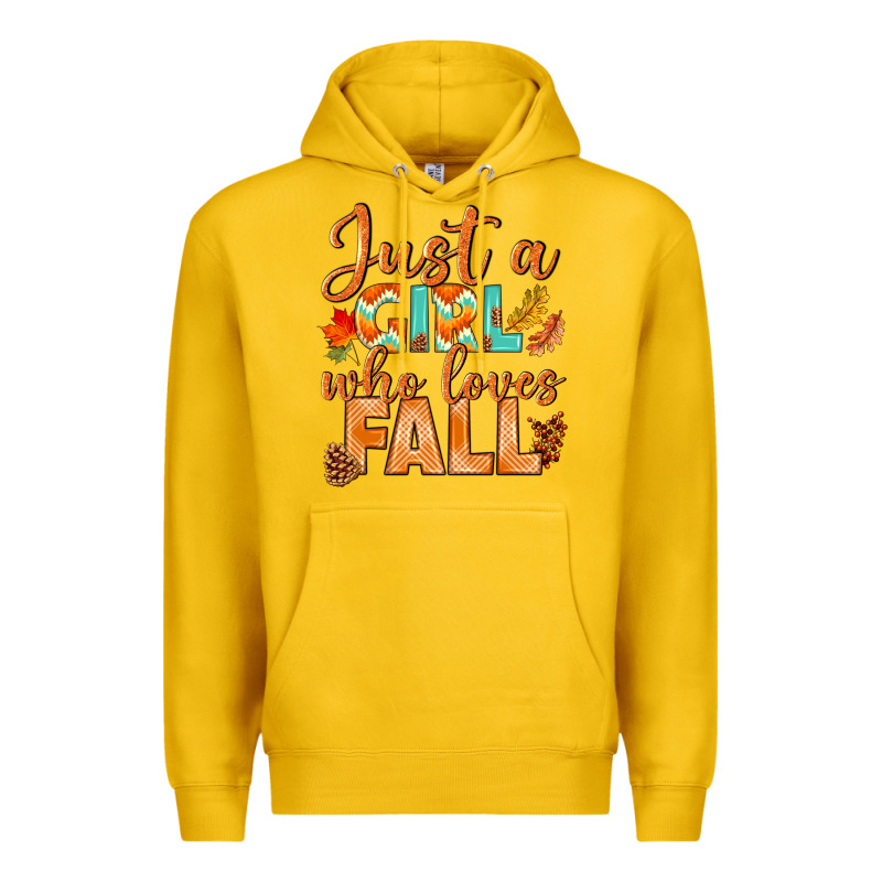 Just A Girl Who Loves Fall Premium Hoodie by BundleAndBundleShop | Teevron
