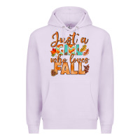 Lilac just a girl who loves fall Premium Hoodie - BundleAndBundleShop