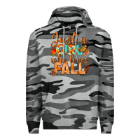 Slate Camo just a girl who loves fall Premium Hoodie - BundleAndBundleShop