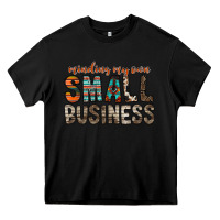 Black minding my own small business Heavy Core Tee - RacoonDesign