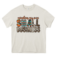 Cream minding my own small business Heavy Core Tee - RacoonDesign