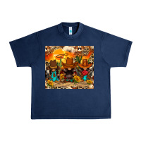 Navy western gnomies Urban Heavy Tee - FaDigitalArtStudio