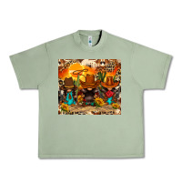 Oil Green western gnomies Urban Heavy Tee - FaDigitalArtStudio