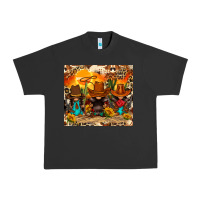 Pigment Black western gnomies Urban Heavy Tee - FaDigitalArtStudio