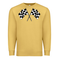 Antique Gold race flag Premium Sweatshirt - MaliasSmallBusiness