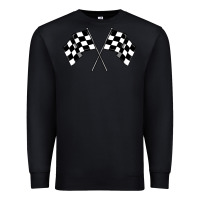 Black race flag Premium Sweatshirt - MaliasSmallBusiness