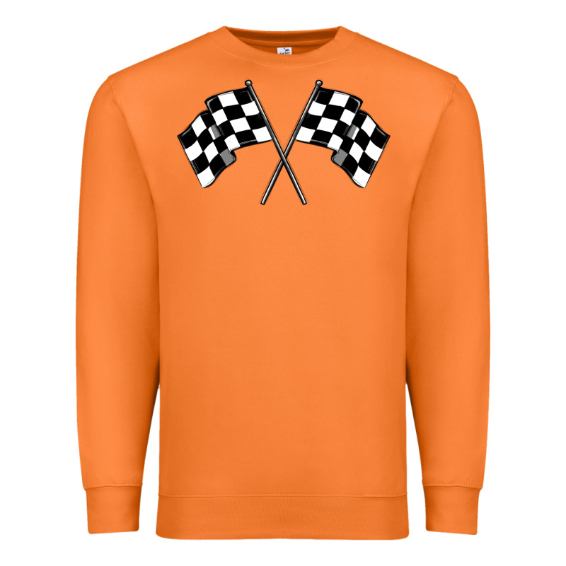 Race Flag Premium Sweatshirt by MaliasSmallBusiness | Teevron