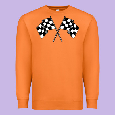 Race Flag Premium Sweatshirt Designed By Maliassmallbusiness