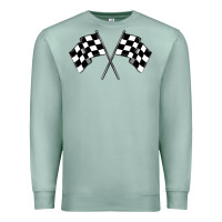 Seafoam race flag Premium Sweatshirt - MaliasSmallBusiness