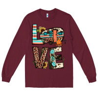 Burgundy love camp Long Sleeve Tee - JahusDesignShop