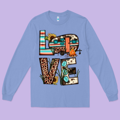 Love Camp Long Sleeve Tee Designed By Jahusdesignshop